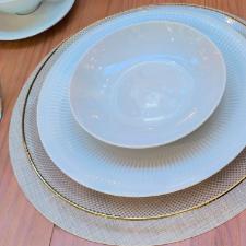 Lugar Americano Copa&Cia Ravena Redondo Texture Linho 38cm: Eleg�ncia e Textura para Mesa Posta
