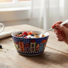 Bowl em Porcelana Egan Italy Paese Mio 420ml Azul: Charme e Tradi��o Italiana � Mesa