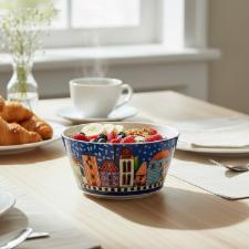 Bowl em Porcelana Egan Italy Paese Mio 420ml Azul: Charme e Tradi��o Italiana � Mesa