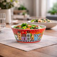 Bowl em Porcelana Egan Italy Paese Mio 420ml Vermelho: Charme e Tradi��o Italiana � Mesa