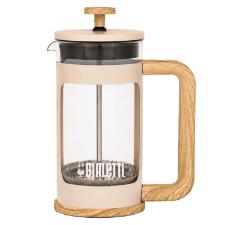 Cafeteira French Press Bialetti Woody 350ml Bege: Caf� Sustent�vel e Eleg�ncia Atemporal