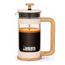 Cafeteira French Press Bialetti Woody 350ml Bege: Caf� Sustent�vel e Eleg�ncia Atemporal