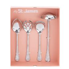 Jogo de Utens�lios para Servir em Prata St. James Belle 4 Pe�as: Sofistica��o e Tradi��o � Mesa