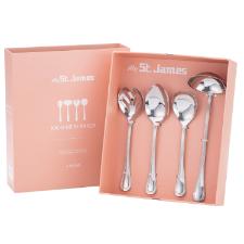 Jogo de Utens�lios para Servir em Prata St. James Lace 4 Pe�as: Requinte e Detalhes Cl�ssicos
