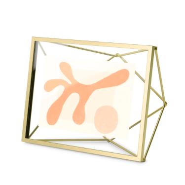 Umbra Prisma Porta-Retrato de Metal Dourado 10x15cm