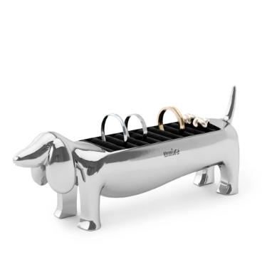 Umbra Dachsie Porta-An�is de Metal Cromado 14cm