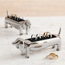 Umbra Dachsie Porta-An�is de Metal Cromado 14cm