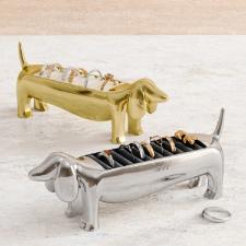 Umbra Dachsie Porta-An�is de Metal Dourado 14cm