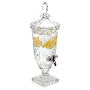 Dispenser / Suqueira em cristal ecol�gico Wolff Palm Tree 2 litros: Charme e Sofistica��o Tropical