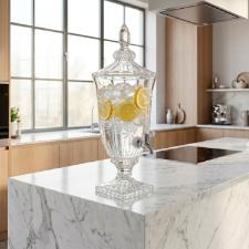 Dispenser / Suqueira em cristal ecol�gico Wolff Palm Tree 2 litros: Charme e Sofistica��o Tropical