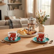 Jogo de 6 X�caras para Ch� Vista Alegre Lotus em Porcelana: Eleg�ncia no Seu Ch�