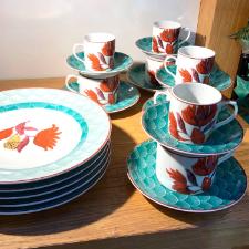 Jogo de 6 X�caras para Ch� Vista Alegre Lotus em Porcelana: Eleg�ncia no Seu Ch�