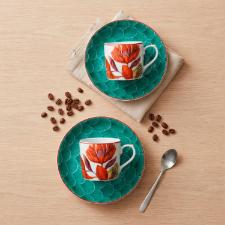 Jogo de 6 X�caras para Caf� Vista Alegre Lotus em Porcelana: Eleg�ncia no Seu Caf�