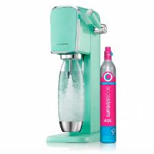 M�quina de Gaseificar �gua Sodastream Art Verde com Cilindro e Garrafa 1L
