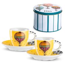 Jogo de 2 X�caras para Caf� Espresso Egan Giramondo Amarela 80ml: Leve Encanto para sua Mesa