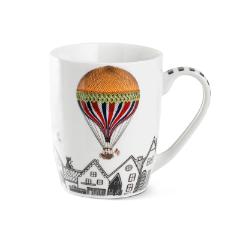 Caneca Mug em Porcelana Egan Italy Giramondo City Village 420ml: Estilo para seu Caf�