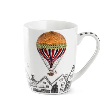 Caneca Mug em Porcelana Egan Italy Giramondo City Village 420ml: Estilo para seu Caf�