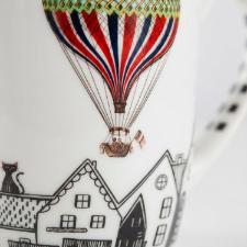 Caneca Mug em Porcelana Egan Italy Giramondo City Village 420ml: Estilo para seu Caf�