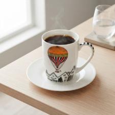Caneca Mug em Porcelana Egan Italy Giramondo City Village 420ml: Estilo para seu Caf�