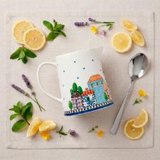 Jarra em Porcelana Egan Paese Mio 500ml Azul: Encanto e Praticidade para sua Mesa