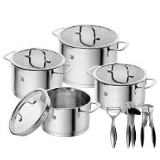 Jogo de Panelas Inox Zwilling Trueflow 4 Pe�as + Kit Utens�lios: Alta Performance