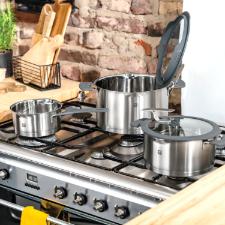 Jogo de Panelas Inox Zwilling Simplify 5 Pe�as + Kit Utens�lios: Inova��o na Cozinha