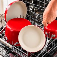 Jogo de Panelas KitchenAid 8 Pe�as Cer�mica Empire Red: Cor Ic�nica e Alta Performance