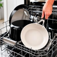 Jogo de Panelas KitchenAid 8 Pe�as Cer�mica Onyx Black: Alta Performance e Design Gourmet