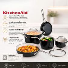 Jogo de Panelas KitchenAid 8 Pe�as Cer�mica Onyx Black: Alta Performance e Design Gourmet