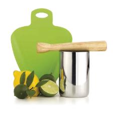 Jogo para caipirinha em inox Forma 6 pe�as