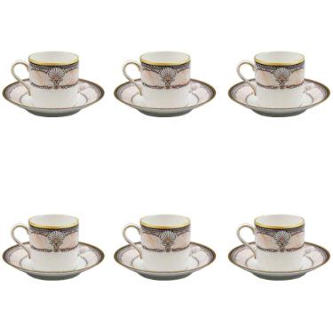 Jogo de x�caras para caf� Noritake Pacific Majesty 6 pe�as