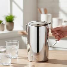 Jarra com Tampa em A�o Inox Forma Summer 1,8 Litros: Design Elegante e Alta Durabilidade