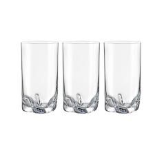 Jogo de copos para �gua Gremax 20.589.230 Bohemia Trio com 6 copos em cristal 230ml