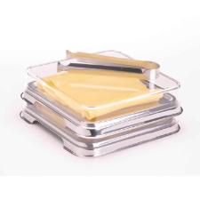 Porta-frios base inox e tampa em acr�lico Forma Vision 9x15,5x15,5cm 5 pe�as