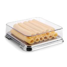 Porta-frios base inox e tampa em acr�lico Forma Vision 9x15,5x15,5cm 5 pe�as