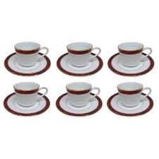 Jogo de x�caras caf� Noritake Marble Red 6 pe�as