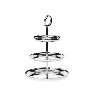 Porta petisco com 3 n�veis Christofle Vertigo 27cm