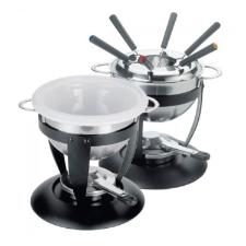Fondue em inox e cer�mica Fracalanza Queijo, Carne ou Chocolate 11 pe�as preto: Requinte e Alta Gastronomia