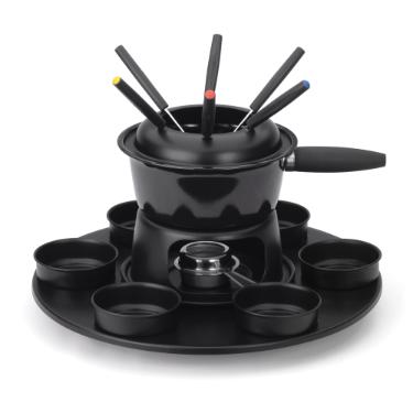 Fondue panela inox Forma Lugano Carroussel 17 pe�as preto