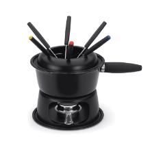 Aparelho de Fondue Forma Lugano 11 Pe�as com panela preta: Momentos de sabor e aconchego