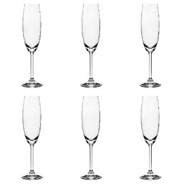 Jogo de ta�as para champanhe Bohemia Gastro 6 pe�as 220ml