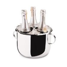 Champanheira em inox Forma 6 Litros com al�as: Eleg�ncia compacta para espumantes e vinhos