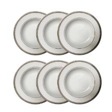 Jogo de pratos sopa Christofle Malmaison 6 pe�as