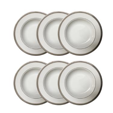 Jogo de pratos sopa Christofle Malmaison 6 pe�as