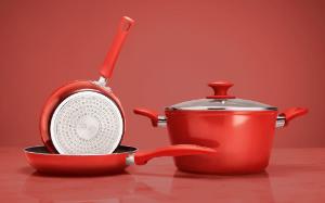 CONJUNTO DE PANELAS 5PC CAMIN COM INDU��O BRINOX