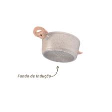 Jogo de panelas em alum�nio Brinox Sirius 4 pe�as vanilla.