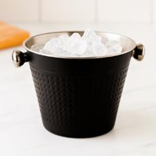 Balde para gelo Haus Pub 1,3 litro preto.