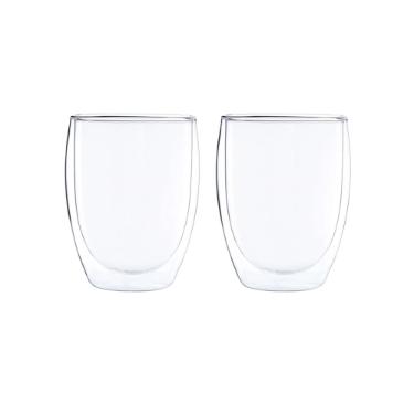 Jogo de copos parede dupla em vidro Maxwell & Williams Blend 350ml 2 pe�as.