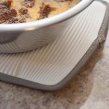 Tapete multiuso clean quadrado em silicone Hudson 20x20cm branco.