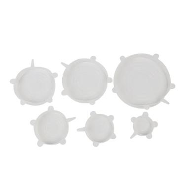 Jogo de tampas herm�ticas espansiveis em silicone Hudson 6 pe�as.